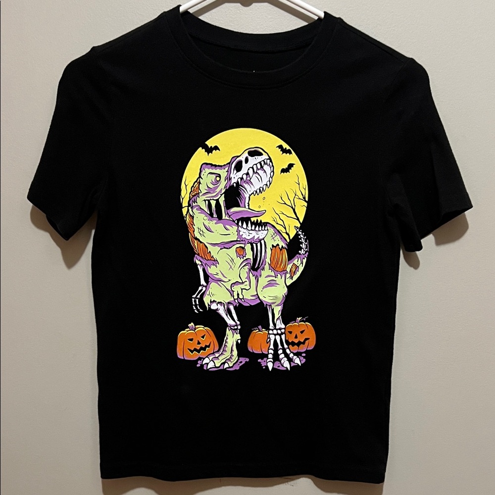 Jumping Beans Black T-Rex Halloween Tee